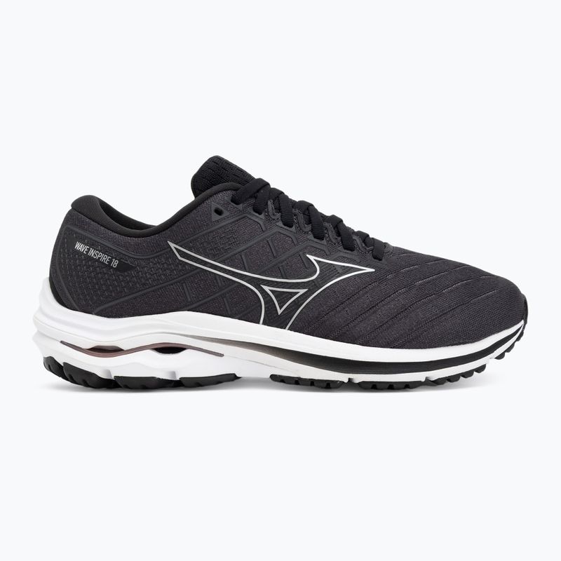 Мъжки обувки за бягане Mizuno Wave Inspire 18 D black/silver/ebony 2