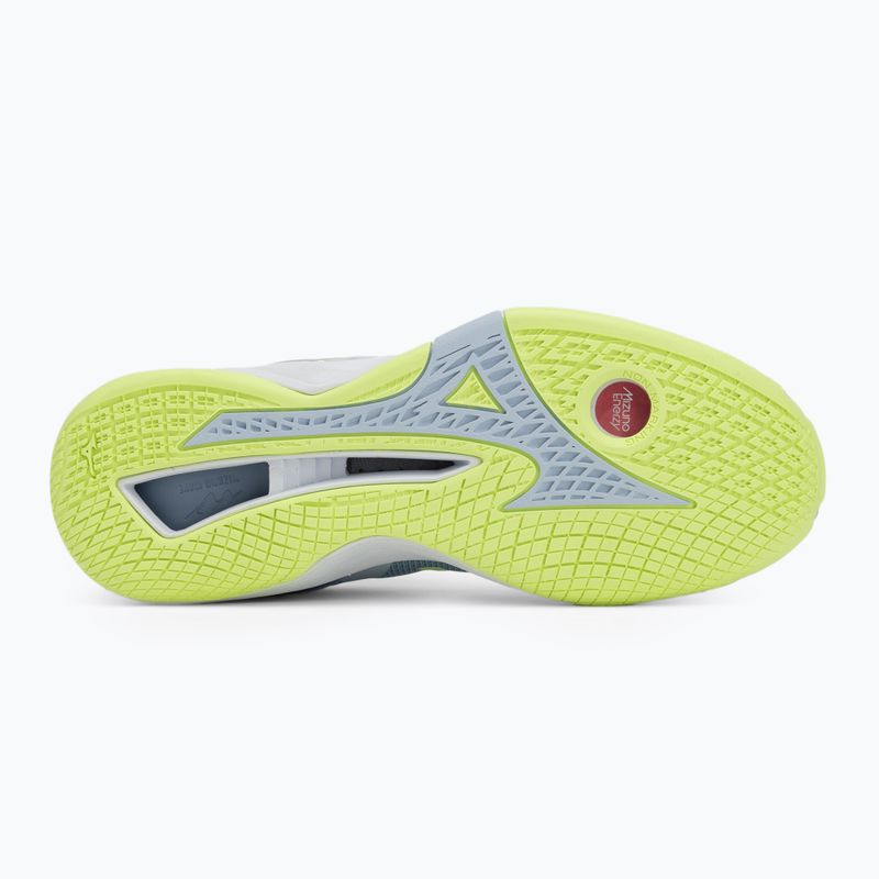 Дамски обувки за хандбал Mizuno Wave Stealth Neo heather/white/neo lime 4