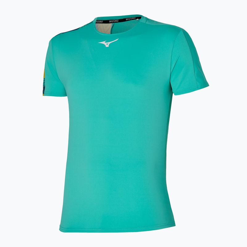 Мъжка тениска за тенис Mizuno Shadow Graphic Tee turquoise