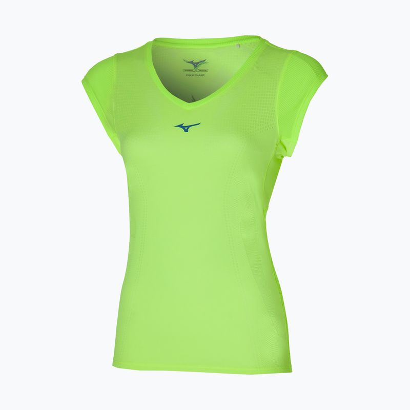 Дамска тениска за бягане Mizuno Aero Tee neolime 3