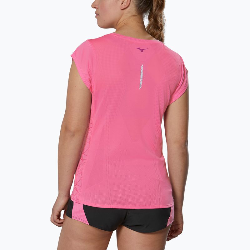 Дамска тениска за бягане Mizuno Aero Tee wild orchid 2