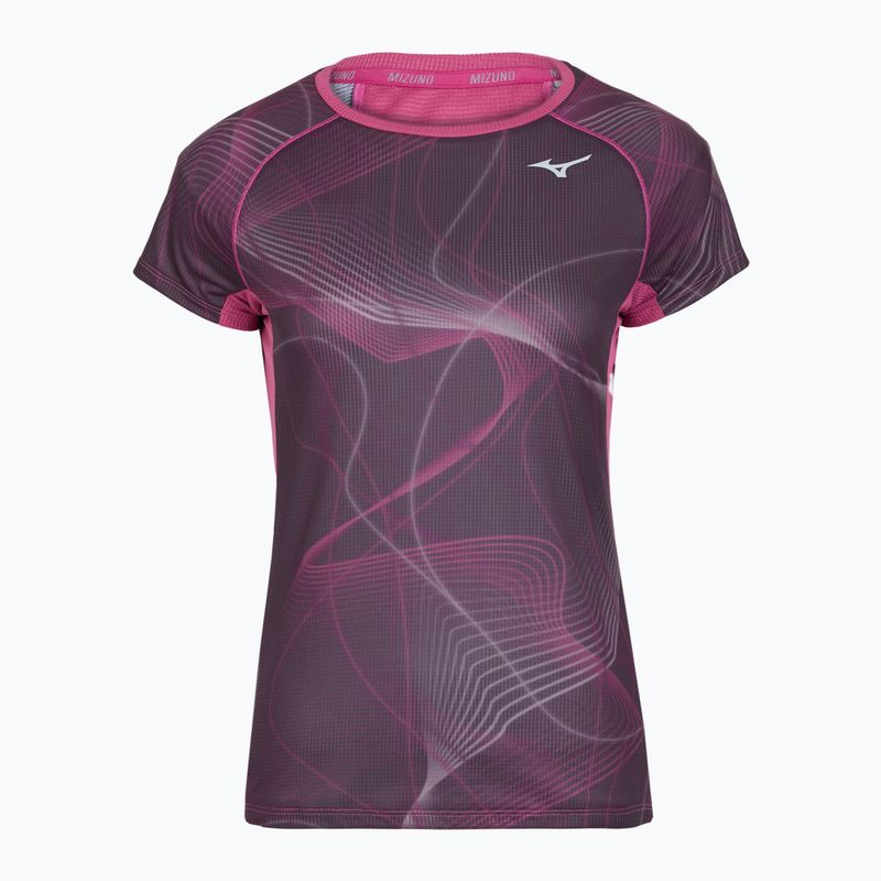 Дамска тениска за бягане Mizuno Aero Tee gape wine