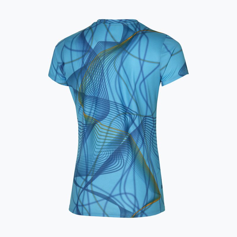 Дамска тениска за бягане Mizuno Graphic Tee milky blue 2
