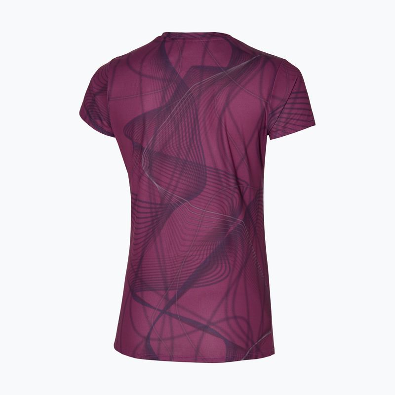 Дамска тениска за бягане Mizuno Graphic Tee magenta haze 2