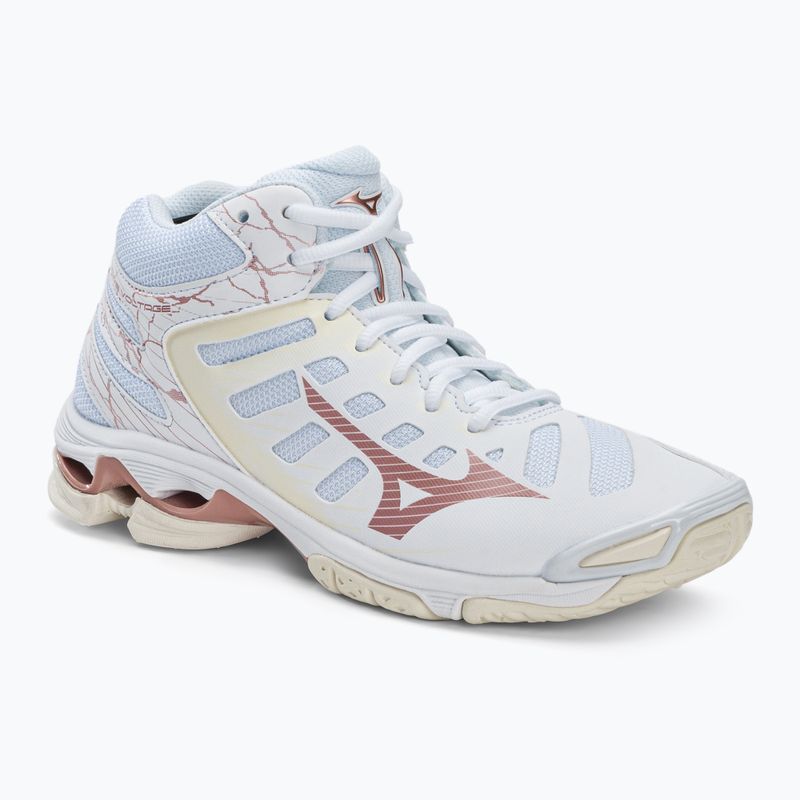 Дамски обувки за волейбол Mizuno Wave Voltage Mid white V1GC216536