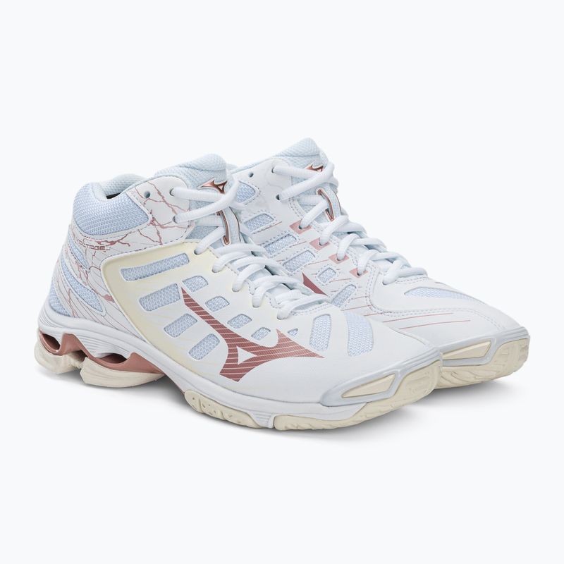 Дамски обувки за волейбол Mizuno Wave Voltage Mid white V1GC216536 4