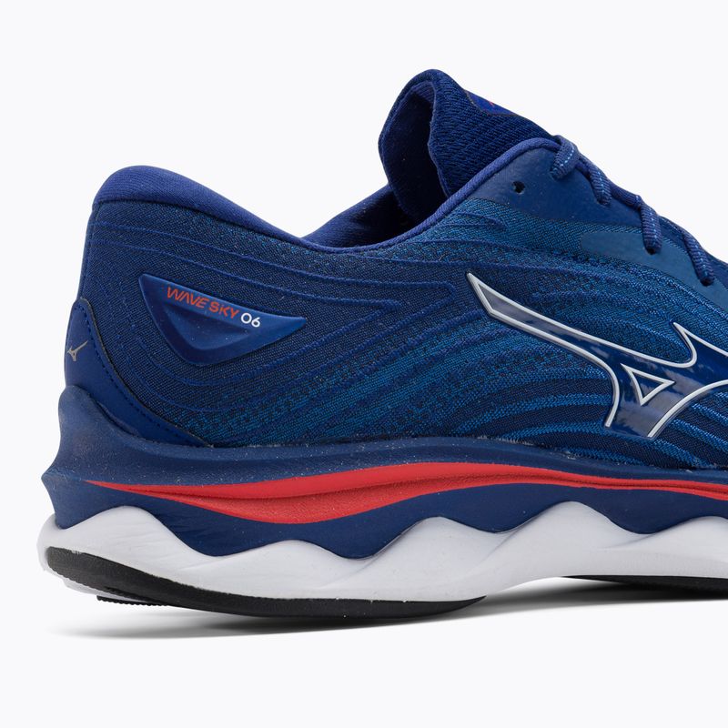 Мъжки обувки за бягане Mizuno Wave Sky 6 turquoise sea/white/cherry tomato 11