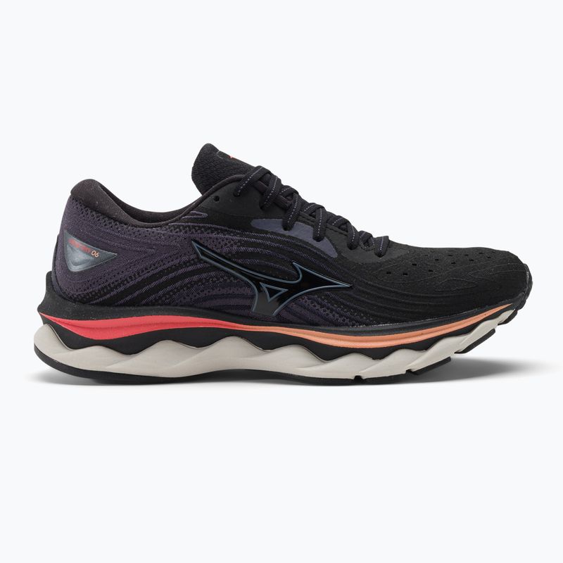 Дамски обувки за бягане Mizuno Wave Sky 6 black/quicksilver/hot coral 2