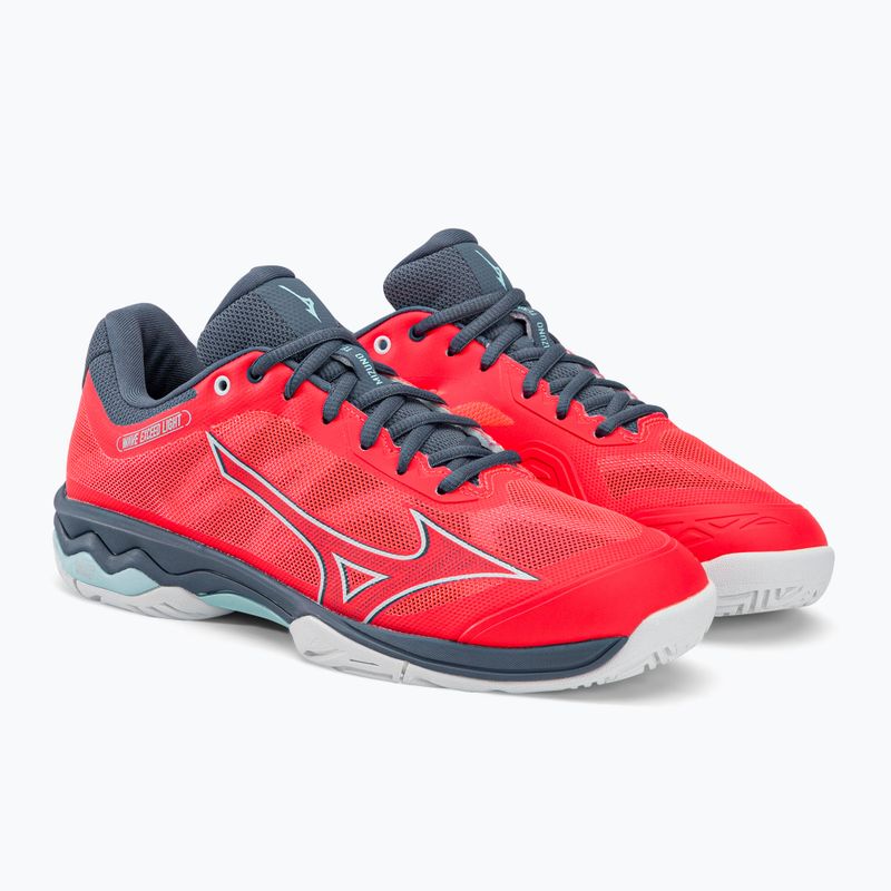 Дамски обувки за тенис Mizuno Wave Exceed Light AC Fierry Coral 2/White/China Blue 61GA221958 4