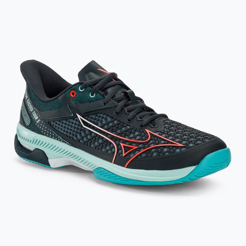 Мъжки обувки за тенис Mizuno Wave Exceed Tour 5 AC collegiate blue/soleil/tanager turquoise