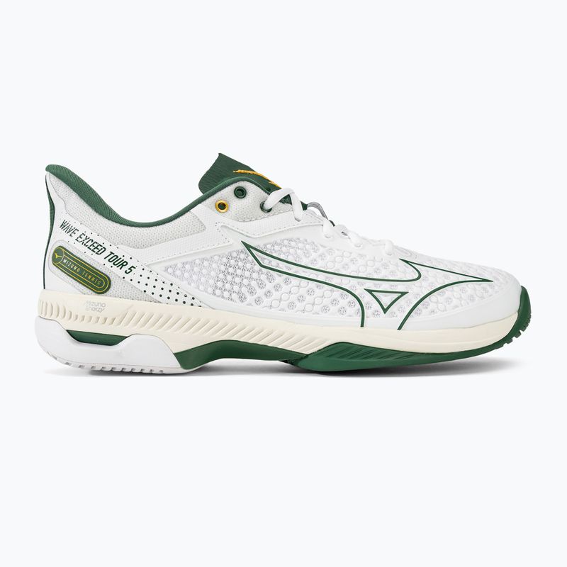 Мъжки обувки за тенис Mizuno Wave Exceed Tour 5 AC white/pine needle/papyrus 2