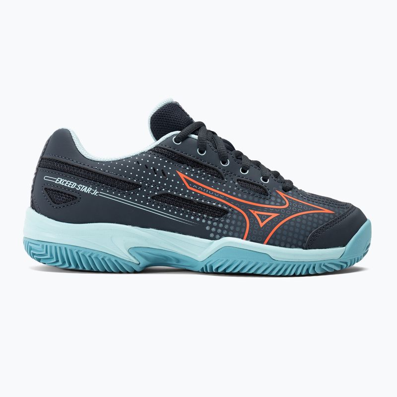 Детски обувки за тенис Mizuno Exceed Star CC колежанско синьо/солей/танагер/тюркоаз 2