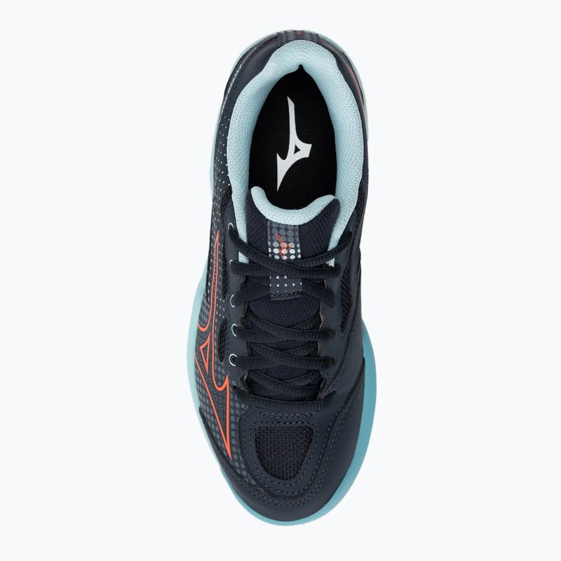 Детски обувки за тенис Mizuno Exceed Star CC колежанско синьо/солей/танагер/тюркоаз 6