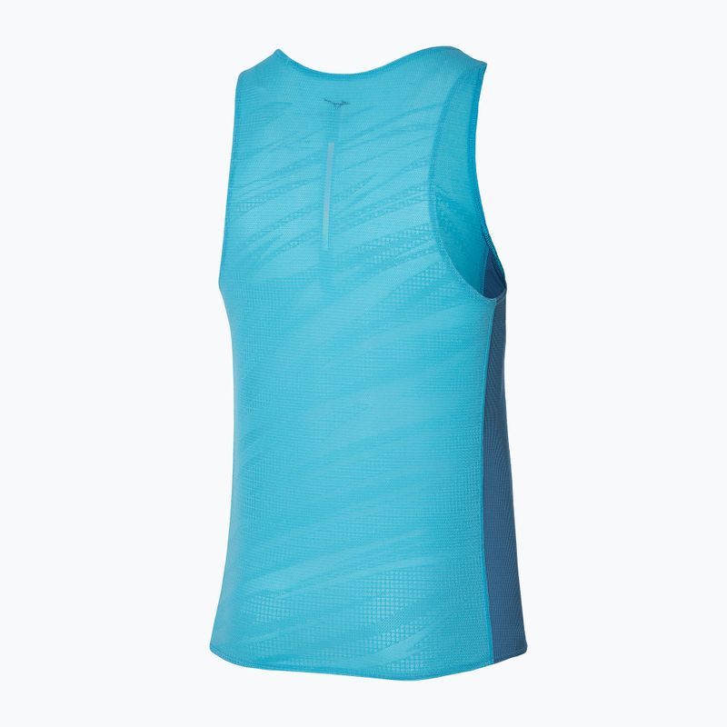 Мъжки потник за бягане Mizuno Aero Tank maui blue 2