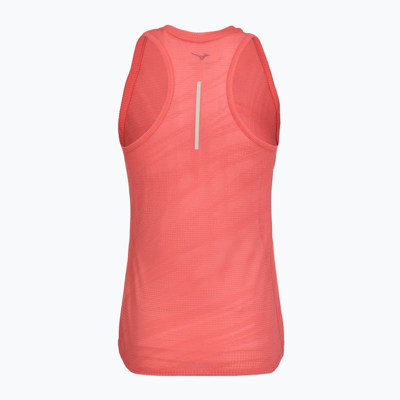 Дамски потник за бягане Mizuno Aero Tank sunkissed coral 2