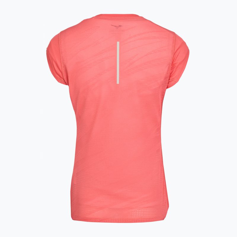 Дамска тениска за бягане Mizuno Aero Tee sunkissed coral 2