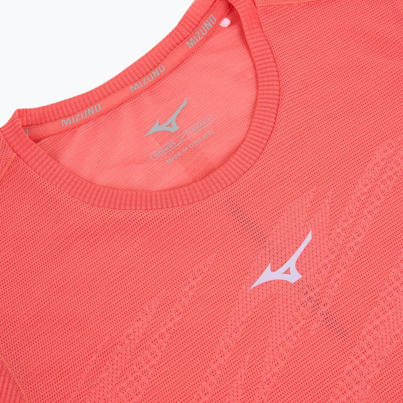 Дамска тениска за бягане Mizuno Aero Tee sunkissed coral 3