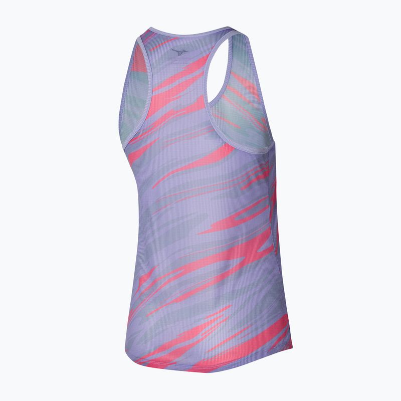 Дамски потник за бягане Mizuno DAF Graphic Tank pastel lilac 2