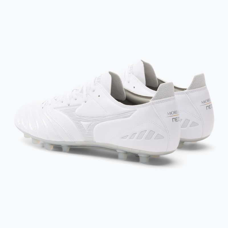 Mizuno Morelia Neo III Pro AG футболни обувки бели P1GA238404 3