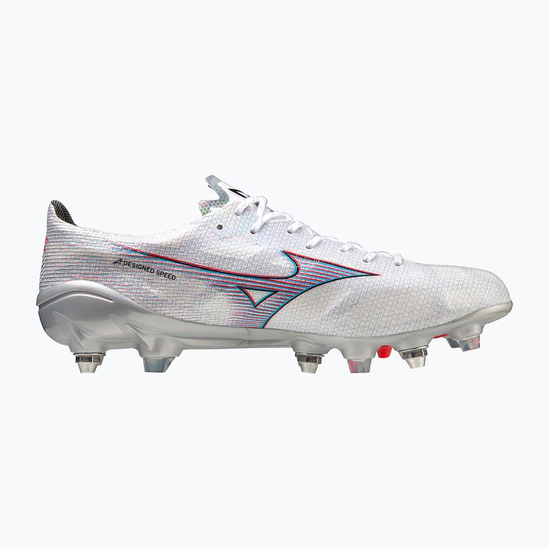 Мъжки футболни обувки Mizuno Alpha JP Mix white/ignition red/ 801 c 11