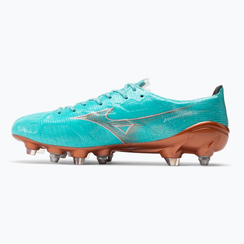 Мъжки футболни обувки Mizuno Alpha JP Mix blue curacao/snow white/redbsatin 10