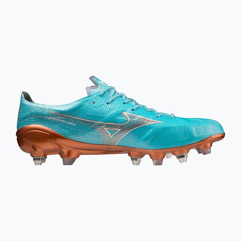 Мъжки футболни обувки Mizuno Alpha JP Mix blue curacao/snow white/redbsatin 11