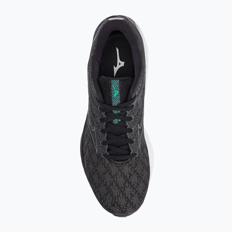Мъжки обувки за бягане Mizuno Wave Inspire 19 black/ metallic gray/ bisgreen 6