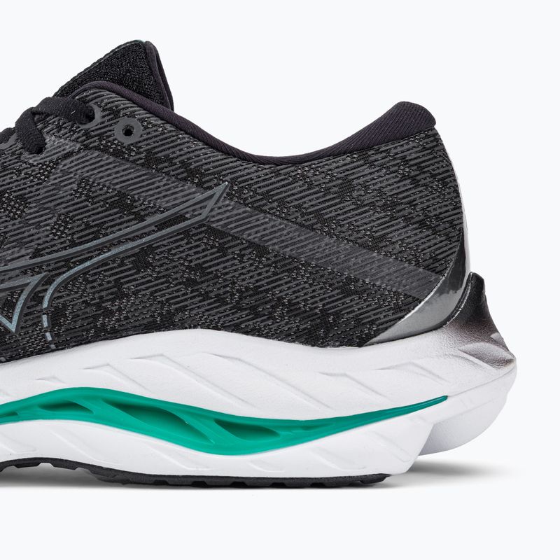 Мъжки обувки за бягане Mizuno Wave Inspire 19 black/ metallic gray/ bisgreen 9