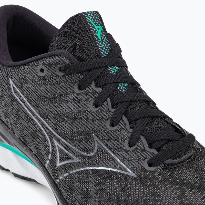Мъжки обувки за бягане Mizuno Wave Inspire 19 black/ metallic gray/ bisgreen 10