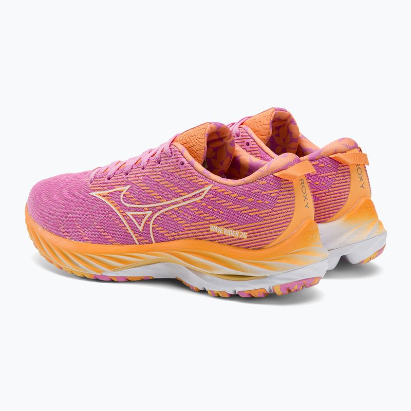 Дамски обувки за бягане Mizuno Wave Rider 26 Roxy cyclamen/white/mockorang 4