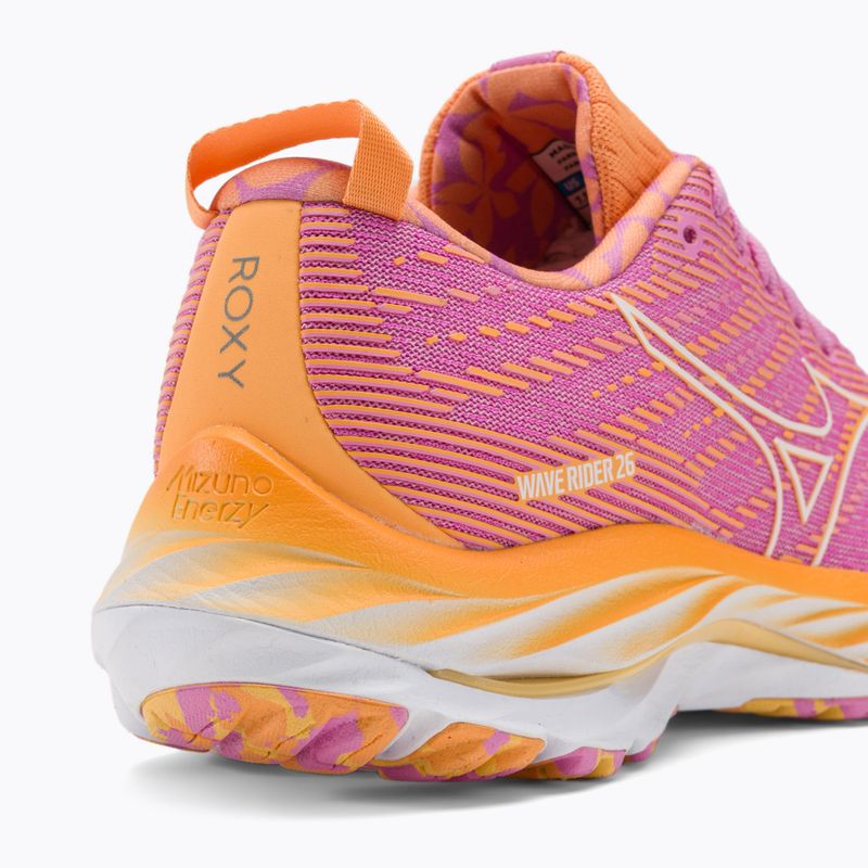 Дамски обувки за бягане Mizuno Wave Rider 26 Roxy cyclamen/white/mockorang 10