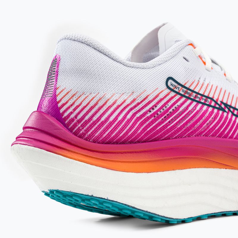 Обувки за бягане Mizuno Wave Rebellion Pro в бяло и розово J1GD231721 11