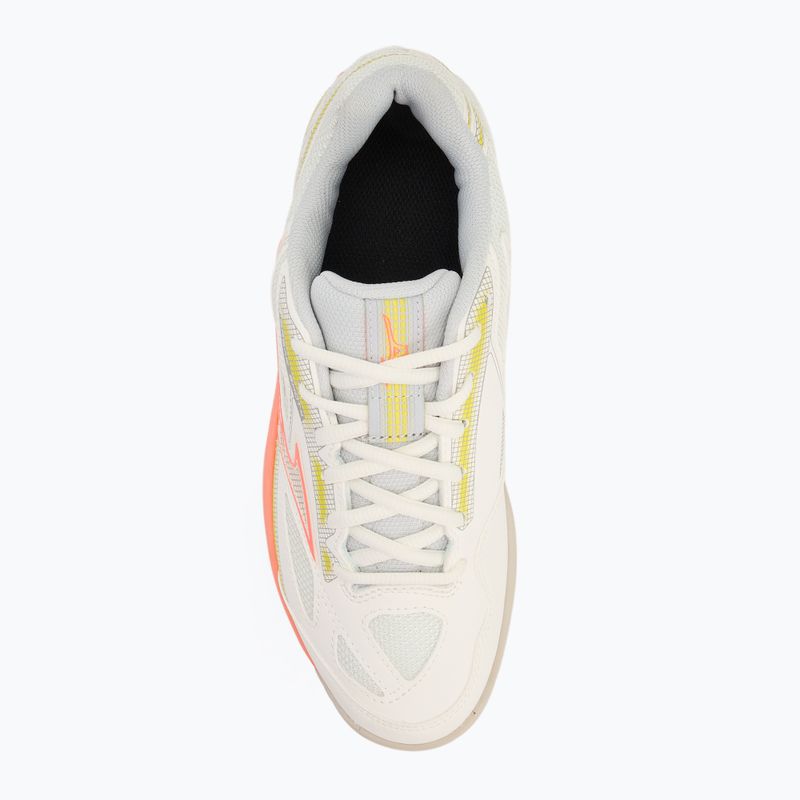 Дамски обувки за тенис Mizuno Break Shot 4 AC snow white/ neon flame/ ghost gray 5