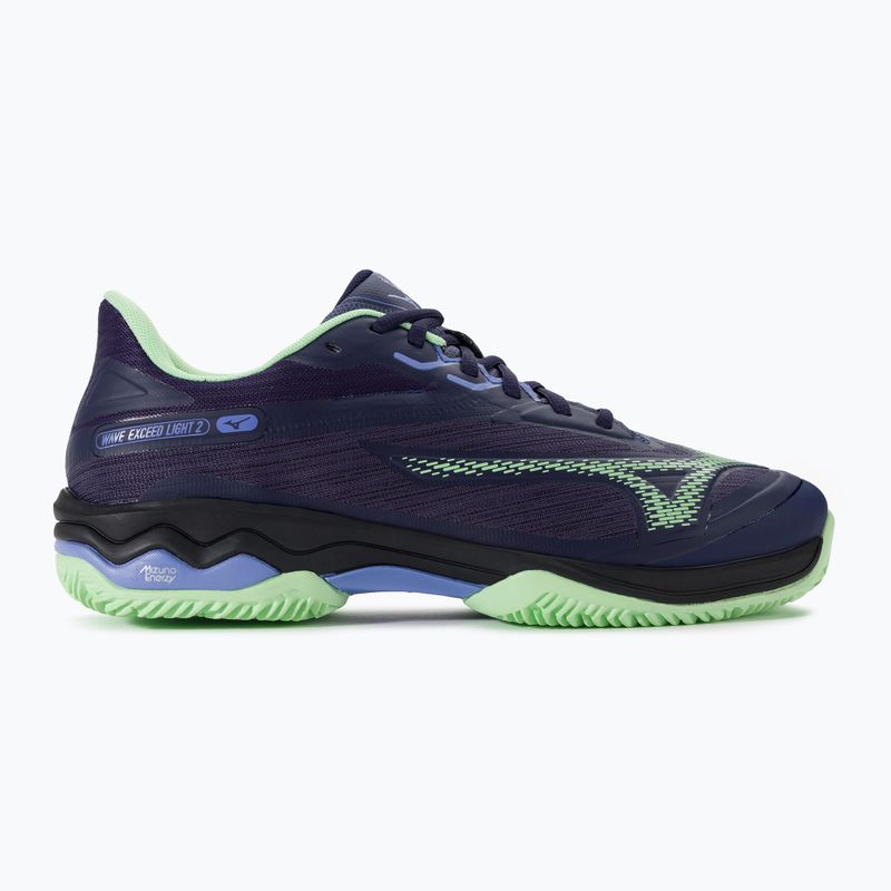 Мъжки обувки за падел Mizuno Wave Exceed Light 2 Padel evening blue / patina green / lolite 2