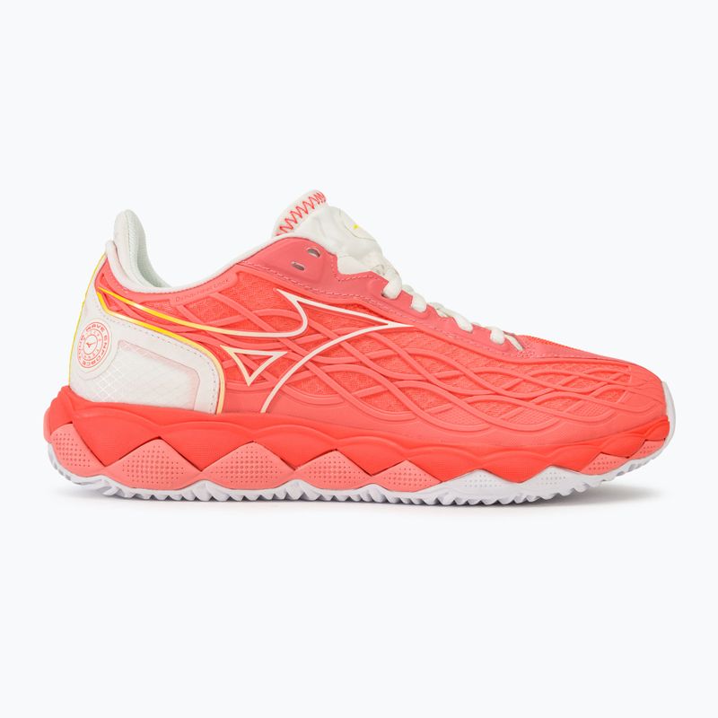 Дамски обувки за тенис Mizuno Wave Enforce Tour CC candy coral/snow white/neon flame 2