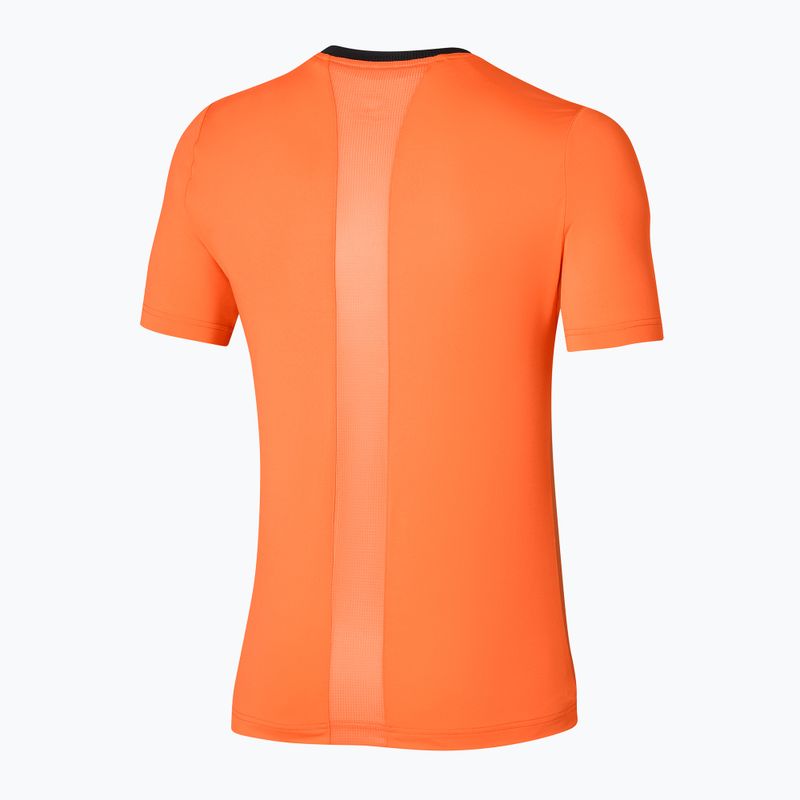 Мъжка тениска Mizuno Release Shadow Tee vibrant orange 2