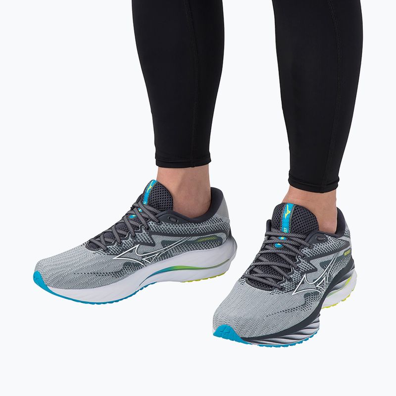 Мъжки обувки за бягане Mizuno Wave Rider 27 pearl blue/white/bolt2neon 4