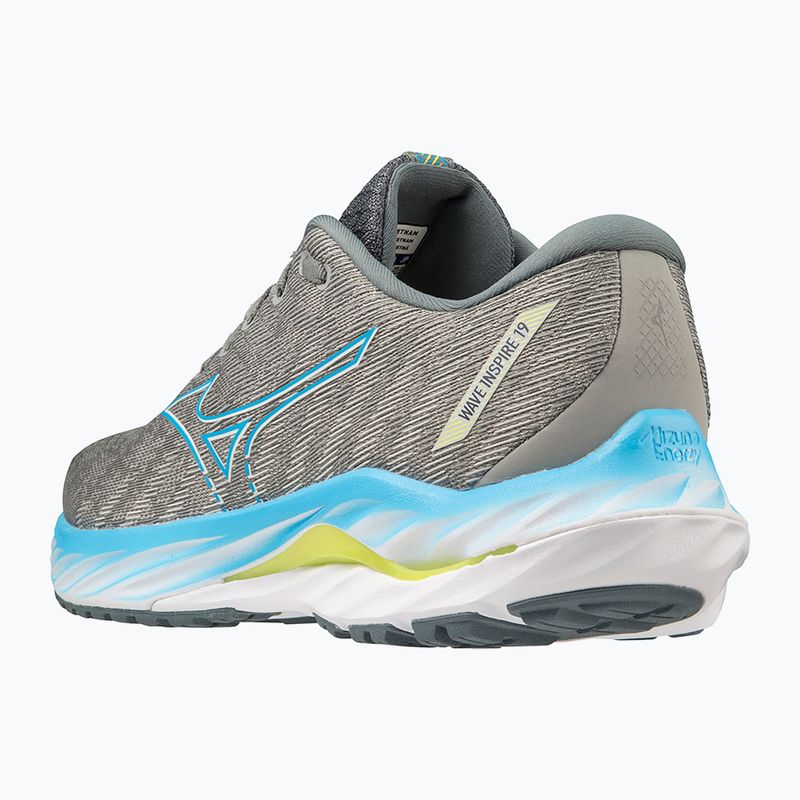 Мъжки обувки за бягане Mizuno Wave Inspire 19 grey/jet blue/bolt2neon 9