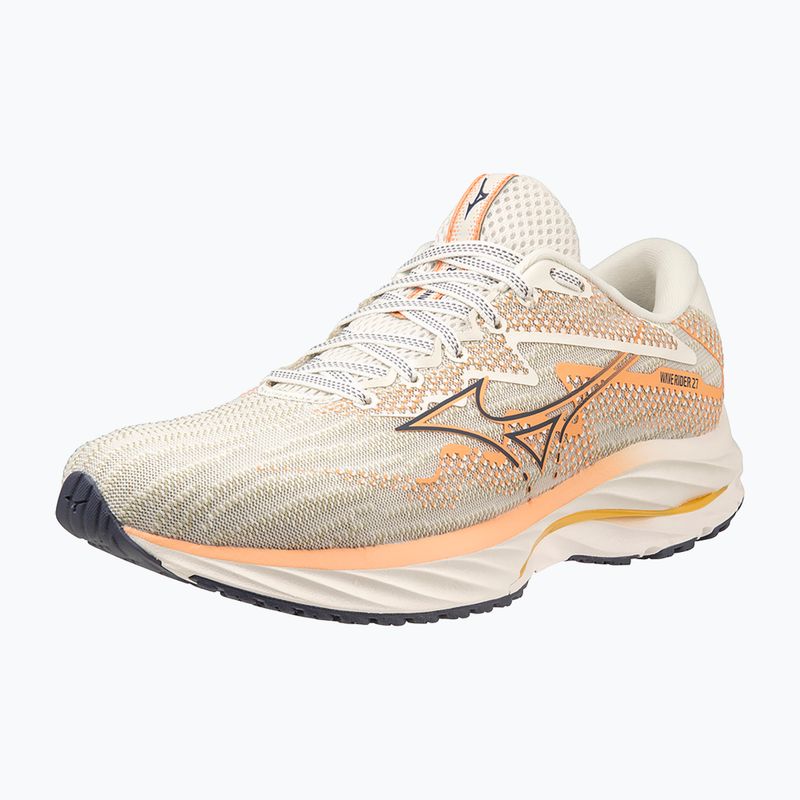 Дамски обувки за бягане Mizuno Wave Rider 27 snow white/ nightshadow blue/ coral reef 8