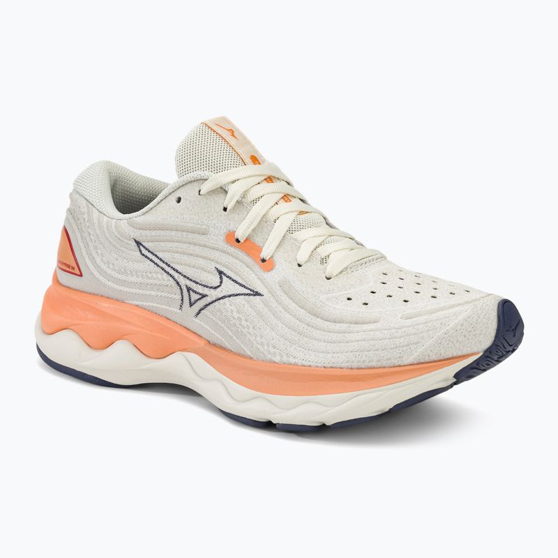 Дамски обувки за бягане Mizuno Wave Skyrise 4 snow white/blue/coral reef