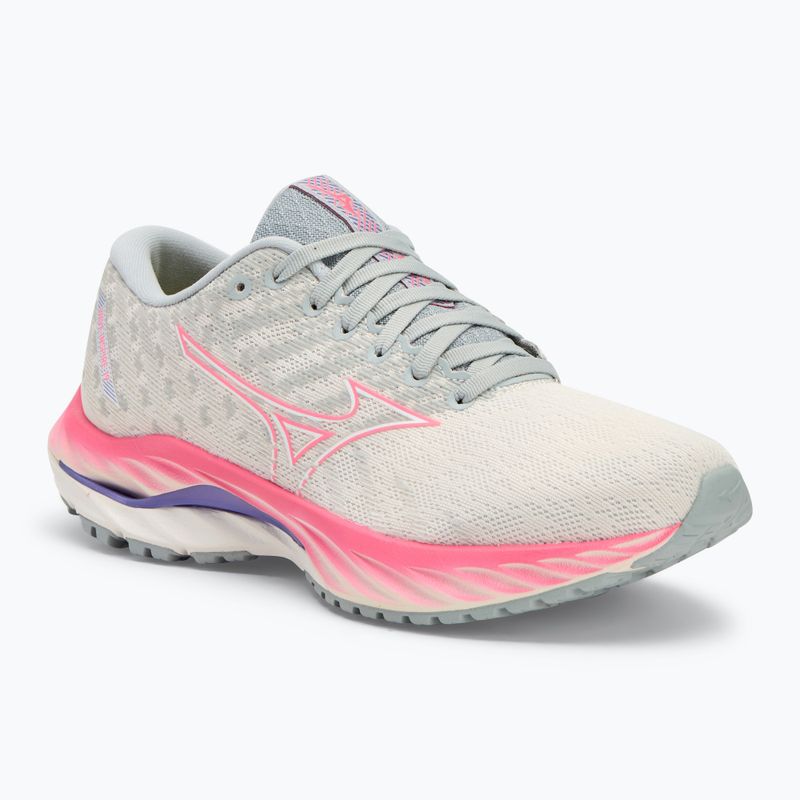 Дамски обувки за бягане Mizuno Wave Inspire 19 snow white/ hi vis pink/ purple punch