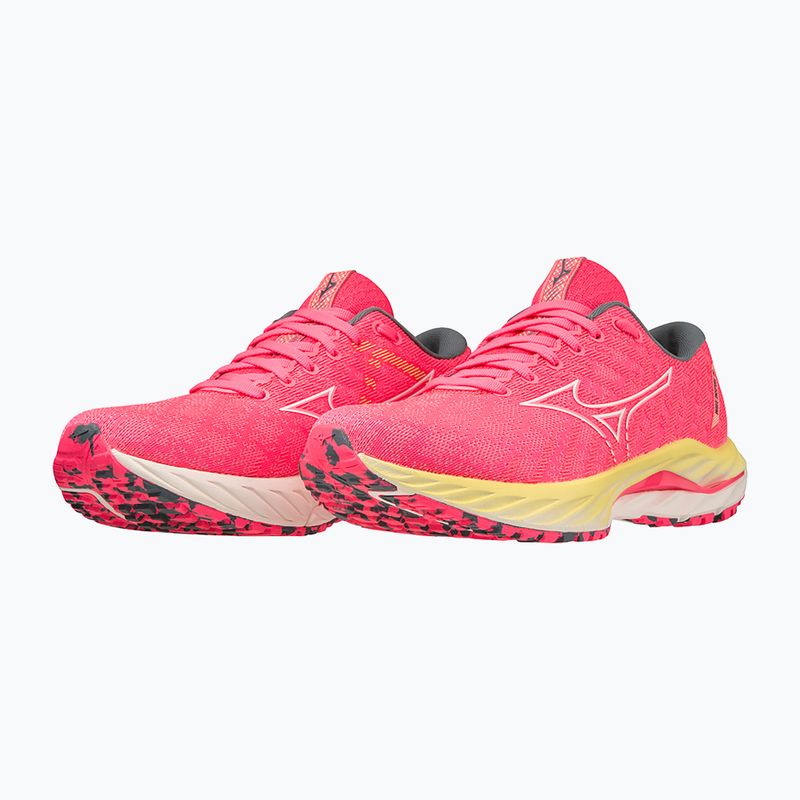 Дамски обувки за бягане Mizuno Wave Inspire 19 hi vis pink/ snow white/ luminous 15