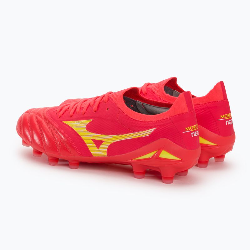 Мъжки футболни обувки Mizuno Morelia Neo IV Beta Elite MD flery coral2/bolt2/flery coral2 4