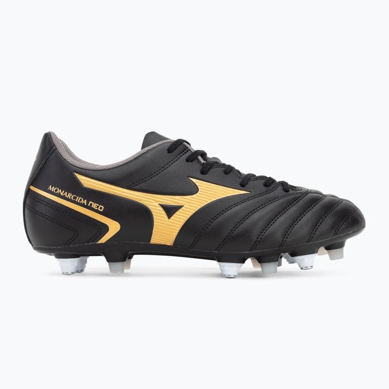 Mizuno Monarcida Neo ll Sel Mix черни/златни футболни обувки 2
