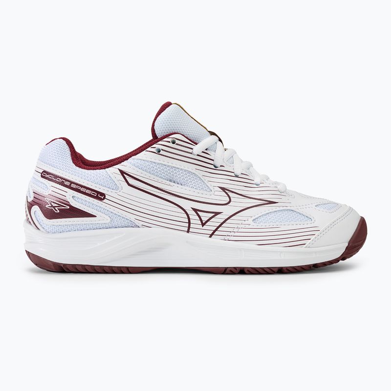 Дамски волейболни обувки Mizuno Cyclone Speed 4 white/cabermet/mp gold 2