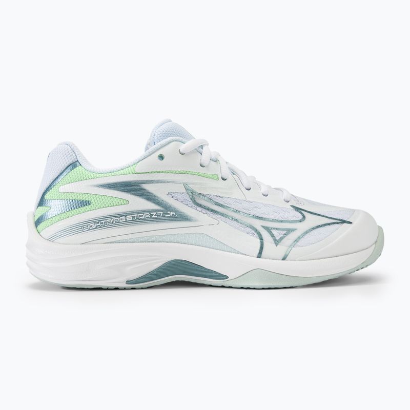 Детски волейболни обувки Mizuno Lightning Star Z7 JR white/gridge/patinagreen 2