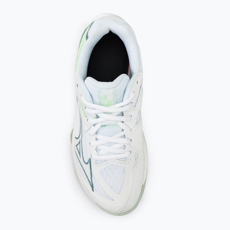 Детски волейболни обувки Mizuno Lightning Star Z7 JR white/gridge/patinagreen 5