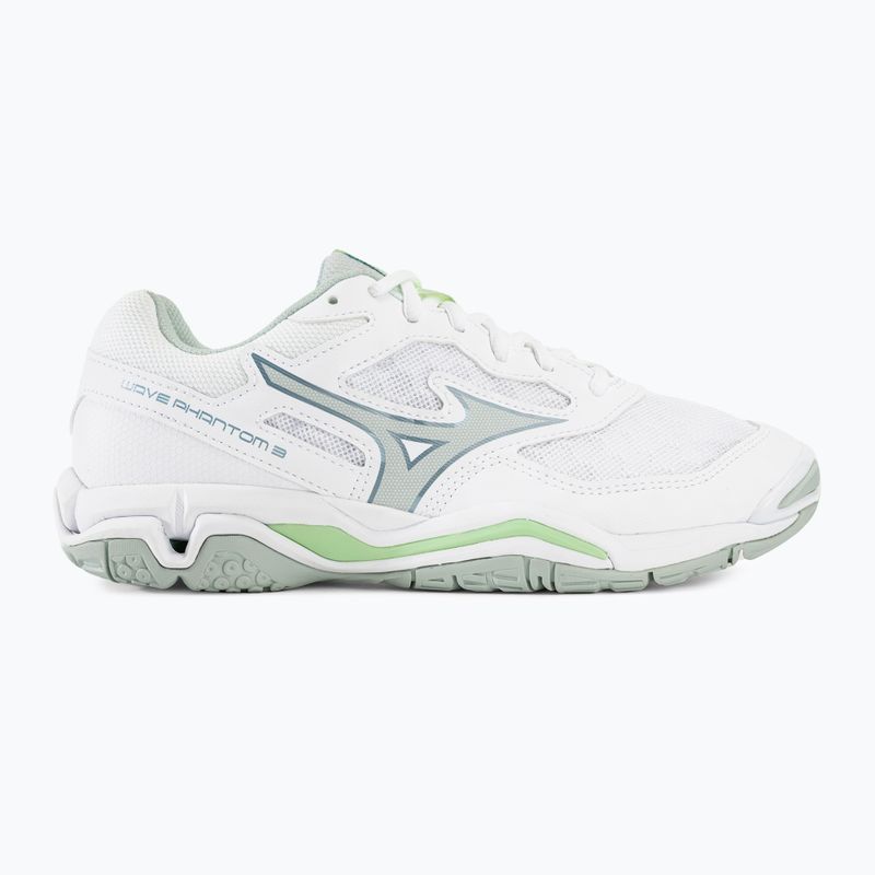 Дамски обувки за хандбал Mizuno Wave Phantom 3 white/glacial ridge/patinagreen 2