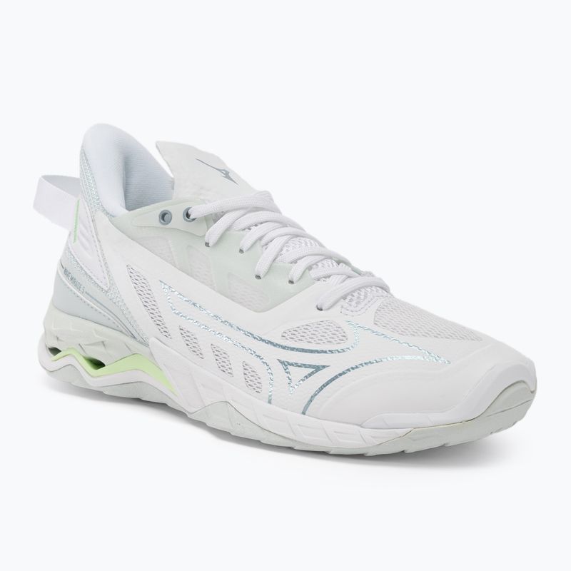 Дамски обувки за хандбал Mizuno Wave Mirage 5 white/glacial ridge/patinagreen