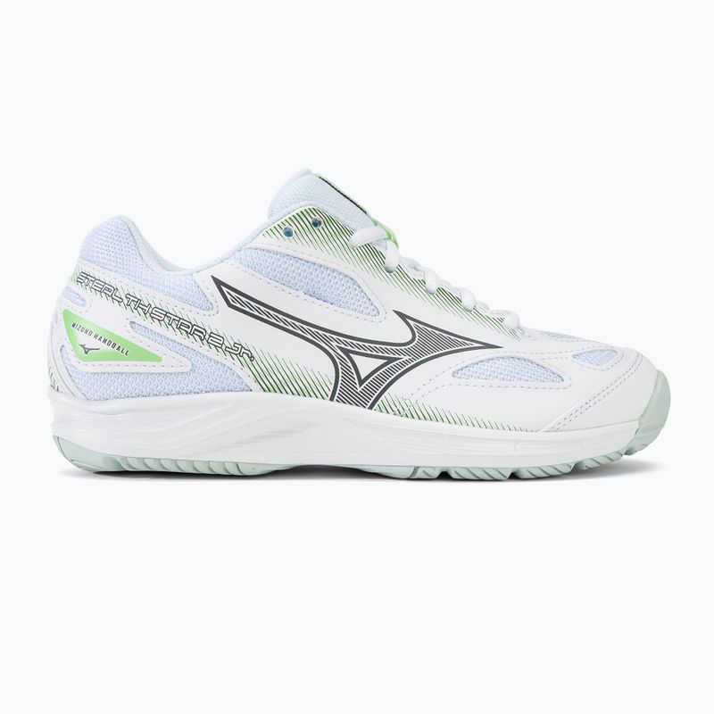 Детски обувки за хандбал Mizuno Stealth Star 2 Jr white/gridge/patinagreen 2